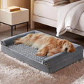 Summervibes BFPETHOME Orthopedic Self-Warming Calming Dog Bed for Medium-Large Dogs, Waterproof Couch Pet Bed with Removable Washable Cover